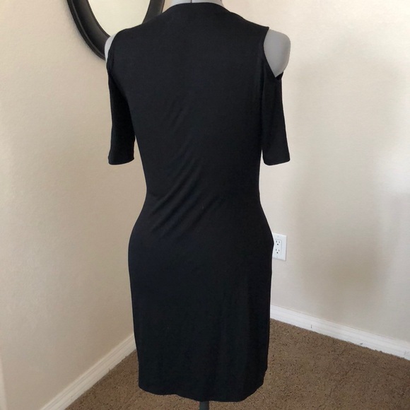 ⚡️SALE⚡️ As U Wish Cold Shoulder Tie Sleeve Dress - Picture 2 of 5